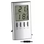 Elektroninis aplinkos termometras TFA-Dostmann 30.1027, sidabrinis, °C