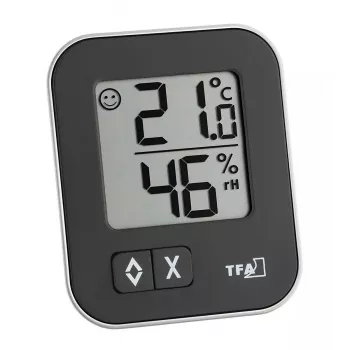 Hygrometras TFA-Dostmann MOXX Hair tension Black