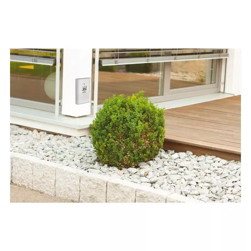 Oro stotelė vidaus / lauko tfa dostmann Casa White LCD belaidė 0.433 GHz, AA 1,5 V, 141×100×48 mm