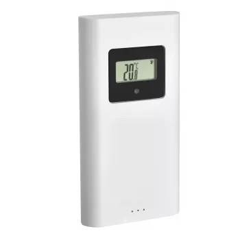 Vidaus / lauko termometras ir higrometras TFA-Dostmann Horizon Black