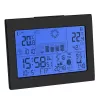 Vidaus / lauko termometras ir higrometras TFA-Dostmann Horizon Black
