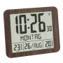 TFA Dostmann 60.4518.08 sieninis laikrodis su radijo sinchronizacija ir temperatūros matavimu, mediena