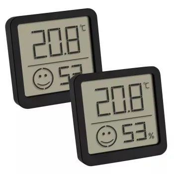 Elektroninis patalpų termometras TFA-Dostmann 30.5053.01.02 juodas