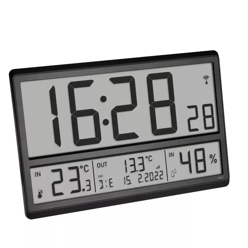 Skaitmeninis žadintuvas TFA-Dostmann 60.4523.01 juodas LCD