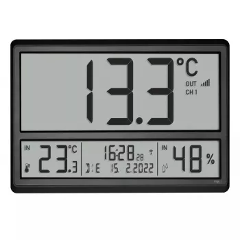 Skaitmeninis žadintuvas TFA-Dostmann 60.4523.01 juodas LCD
