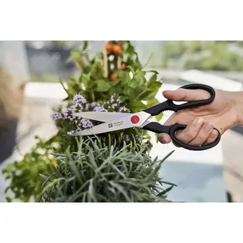 Virtuvinės žirklės ZWILLING TWIN L 230 mm, nerūdijančio plieno ašmenys, juoda rankena, universalios