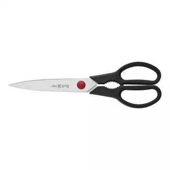 Virtuvinės žirklės ZWILLING TWIN L 230 mm, nerūdijančio plieno ašmenys, juoda rankena, universalios