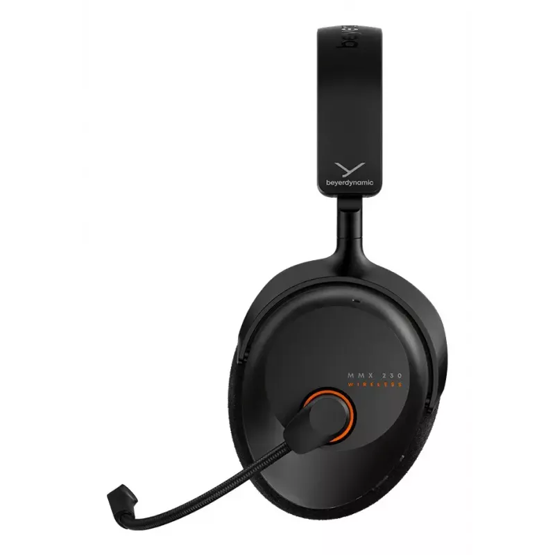Ausinės Beyerdynamic MMX 230 – laidinės ir belaidės, USB-C, Bluetooth, uždedamos, 20–20000 Hz, 1,8 m laidas, juodos
