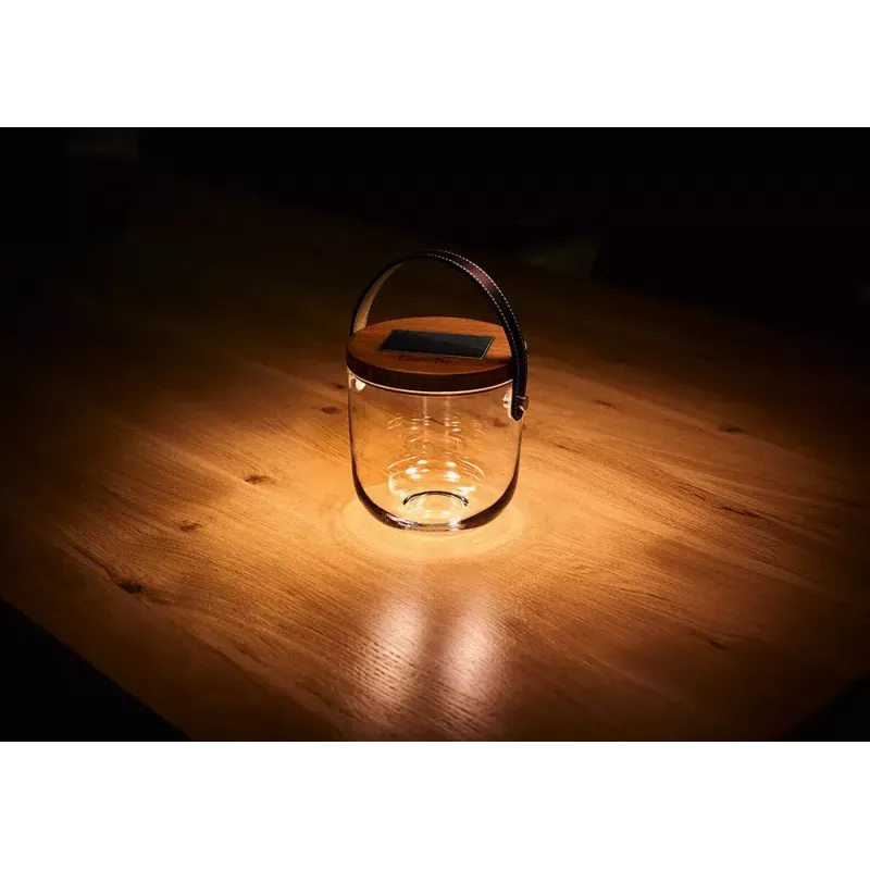 Stalinė lempa Krinner LUMIX Deco Glass Basic LED permatomas bambuko stiklas