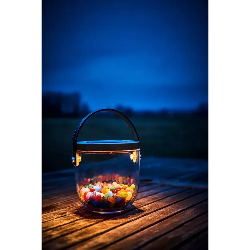 Stalinė lempa Krinner LUMIX Deco Glass Basic LED permatomas bambuko stiklas