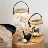 Stalinė lempa Krinner LUMIX Deco Glass Basic LED permatomas bambuko stiklas