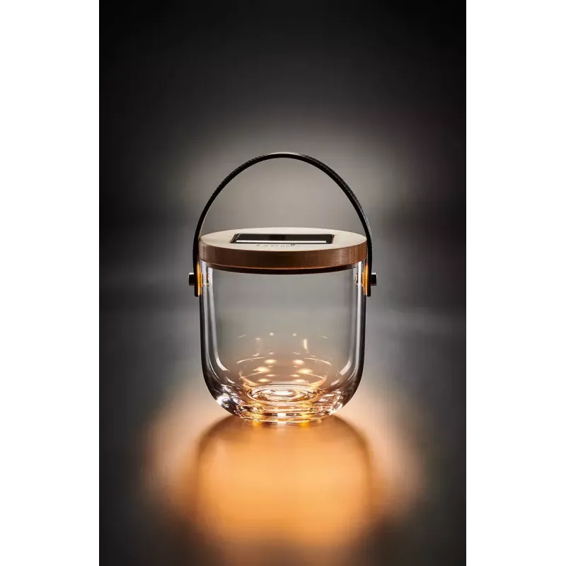Stalinė lempa Krinner LUMIX Deco Glass Basic LED permatomas bambuko stiklas