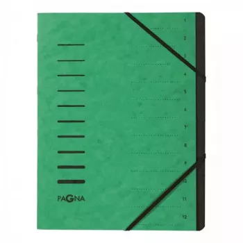 Pagna Tab Index Green 40059-03 – žalias skirtukinis aplankas A4 formatui
