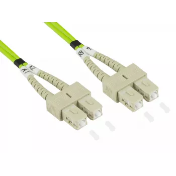 Skaidulinis optinis kabelis Alcasa LW-805SC5 5 m SC žalias