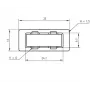 Dangtelis SC-Duplex adapterio angai Telegärtner B00012A0011 Juodas