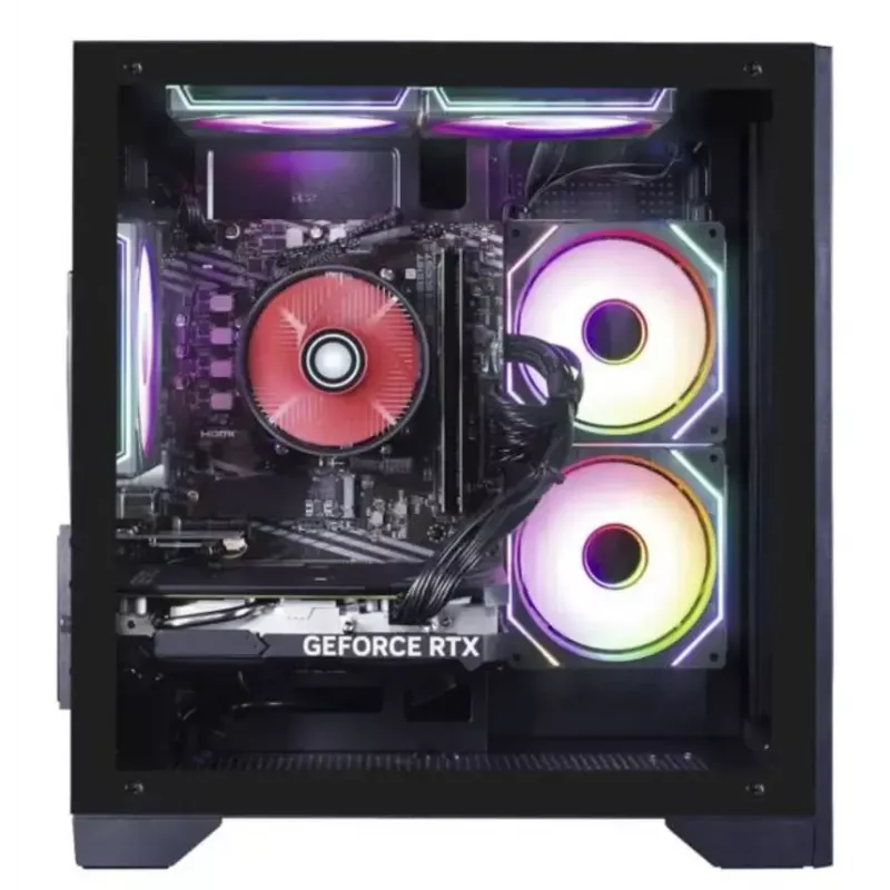 Stacionarus kompiuteris Hyrican PCK07796 – AMD Ryzen 7 5700X, 16 GB DDR4, 1 TB SSD, NVIDIA GeForce RTX 5060 Ti, Windows 11 Home, juodas