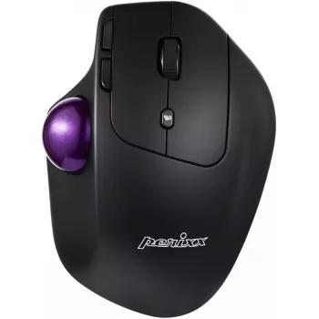 Perixx PERIMICE-720 belaidis trackball pelė 2.4 GHz ir Bluetooth, ergonomiškas dizainas