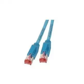 Tinklo kabelis EFB Elektronik RJ45 S/FTP Cat6a 0,5 m mėlynas
