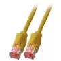EFB Elektronik K8708GE.1,5 Cat6a S/FTP komutacinis kabelis, RJ-45, 1,5 m, geltonas