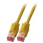 Tinklo laidas EFB Elektronik K8708GE.15 RJ-45 Cat6a 15 m Geltonas