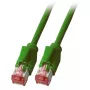 Tinklo kabelis EFB Elektronik K8708GN.2 RJ-45 Cat6a 2 m žalias