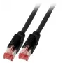 Tinklo kabelis EFB Elektronik K8708SW.5 RJ-45 Cat6a 5 m Juodas