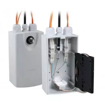 Skaidulinės optikos adapteris EFB Elektronik LOGON LFH015 LC/SC, pilkas, plastikinis korpusas, 103×93×185 mm