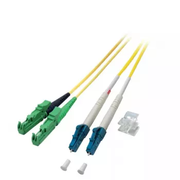 Skiemeninis šviesolaidinis kabelis EFB Elektronik O0937.25 E-2000 (LSH) LC OS2 25 m Geltonas