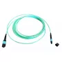 Skaidulinis optinis MTP kabelis EFB Elektronik MTPF12MTPFOM3-7,5-A — 7,5 m, OM3, MTP–MTP, 50 µm, Aqua