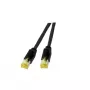 Ethernet tinklo laidas EFB Elektronik K8560SW.40 – Cat6a S/FTP (S-STP), RJ-45 – RJ-45, 40 m, juodas