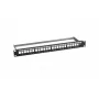 Pataisų skydelis 1U EFB Elektronik B37200100TS.24 — 10GBase-T, 10 Gigabit Ethernet, RJ-45, juodas, 482,6 mm plotis