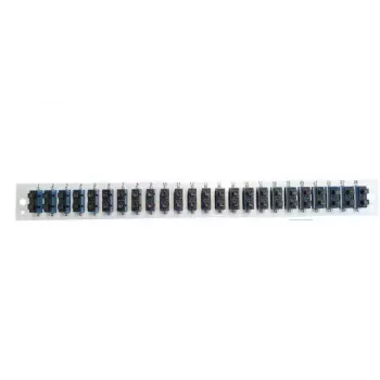 Priekinis skydelis 19 inch dėžėms EFB Elektronik SB-FP-24SC-D-V-OM3 — 1U, 432×13×43.5 mm, pilkas