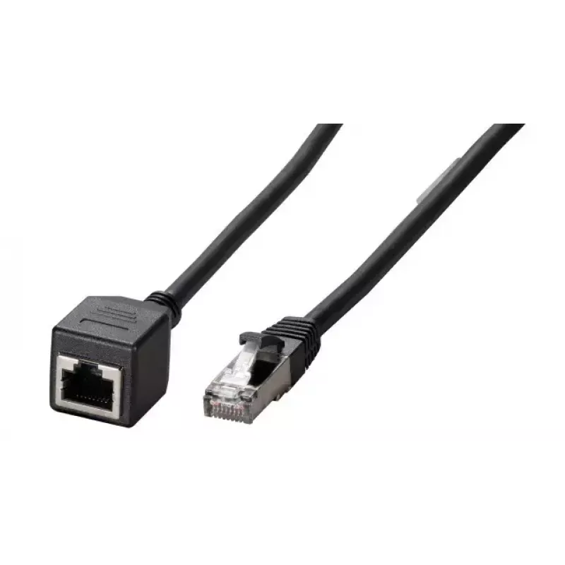 Tinklo ilginimo kabelis EFB Elektronik K5546SW.3 RJ-45 Cat6a 3 m Juoda