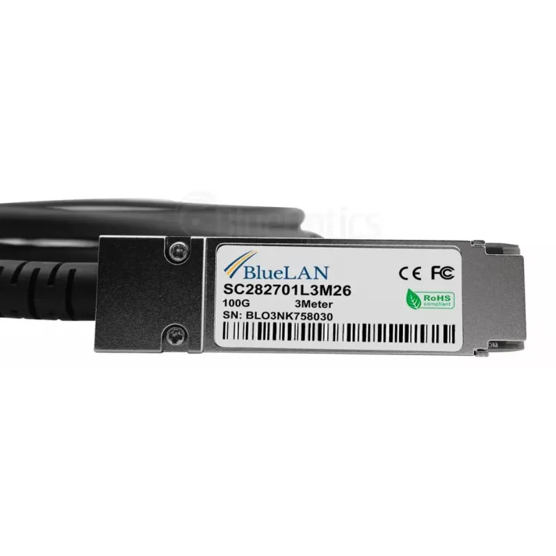 Tinklo kabelis BlueOptics YFNDD-BL QSFP28 4xSFP28 InfiniBand 2m Oranžinis