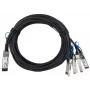 Tinklo kabelis BlueOptics YFNDD-BL QSFP28 4xSFP28 InfiniBand 2m Oranžinis