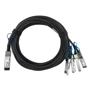 DAC laidas BlueOptics MCP7F00-A01AR-BL 2m QSFP28 į 4x SFP28 juodas