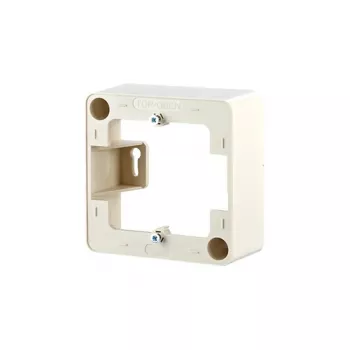 Sieninė plokštė / jungiklio gaubtas MetzConnect 130829-01-I, perlų baltumo, 85×85 mm, 36 mm gylis