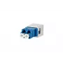 Skaidulinės optikos adapteris METZ CONNECT 1402L00820MI LC/SM mėlynas baltas keraminis