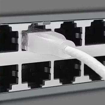Tinklo kabelis Wantec 7408 RJ45 Cat6a 5m Baltas