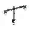 Laikiklis dviems monitoriams PureMounts PM-OFFICE-02, 68.6 cm (27 inch), stalas, juodas