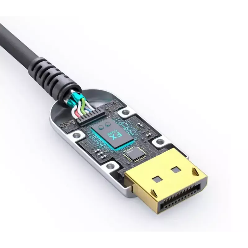 FiberX HDMI laidas FX-I350-015 15 m A tipo kištukas 2.0 18 Gbit/s juodas sidabrinis