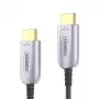 FiberX HDMI laidas FX-I350-015 15 m A tipo kištukas 2.0 18 Gbit/s juodas sidabrinis