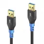 USB laidas PureLink FI-U310-003 USB 3.2 Gen 1 0,3 m USB A juodas mėlynas