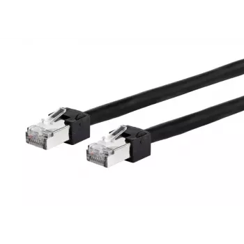 Tinklo kabelis METZ CONNECT 13084F0500-E 0,5 m Cat5e S/UTP Juodas