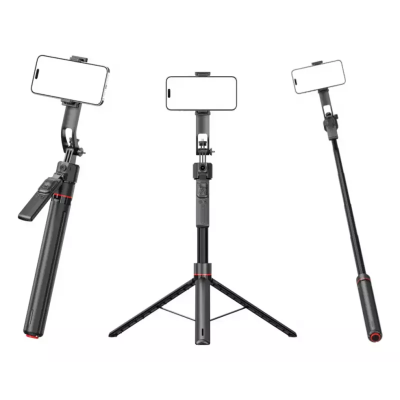 Trikojis 4smarts 541772 išmaniesiems telefonams ir skaitmeniniams fotoaparatams, 3 kojelės, maks. aukštis 176 cm, svoris 560 g, juodas
