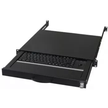 Klaviatūra AIXCASE AIX-19K1UKDETB-B USB PS/2 QWERTZ vokiška juoda
