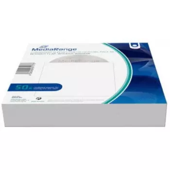MediaRange popieriniai vokeliai diskams be atvarto ir langelio, 50 vnt. (BOX68-WF)