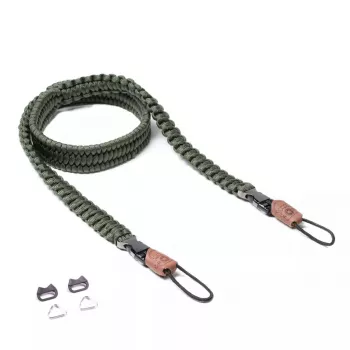 BCB C-Rope Traveler foto diržas — nailonas, alyvuogių, maks. ilgis 100 cm
