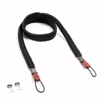 Fotoaparato dirželis HP C-Rope Traveler nailoninis juodas, 125 cm