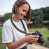 Dirželis fotoaparatui Genius C-Rope Traveler, nailoninis, 140 cm, juodas/raudonas